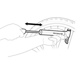 Pompe à Main Blackburn Airstik Anyvalve (Max 160 psi / 11 bar)