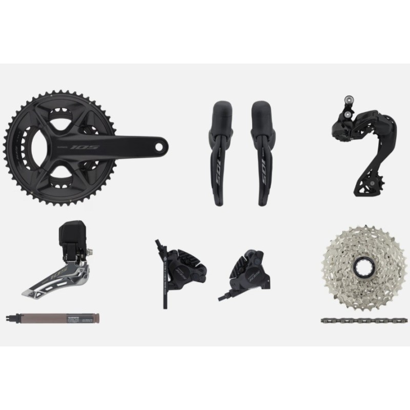 Groupe Shimano 105 Di2 R7150 disc 2x12v sans boites